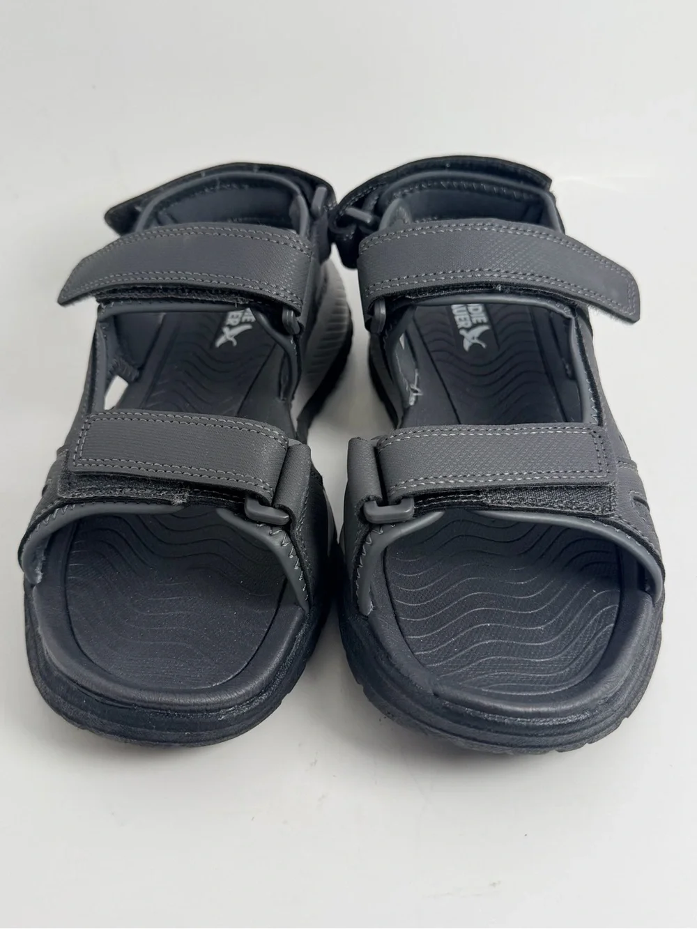 Eddie Bauer Dark Gray Kids Adjustable Strap Sandals
